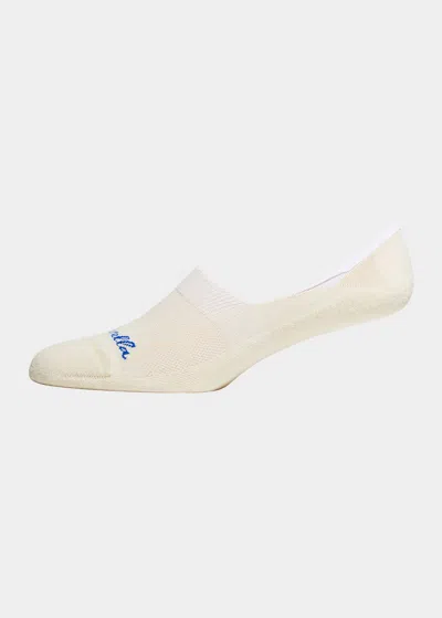 Pantherella Men's Invisible Cushion Sole No-show Socks In Cream 1