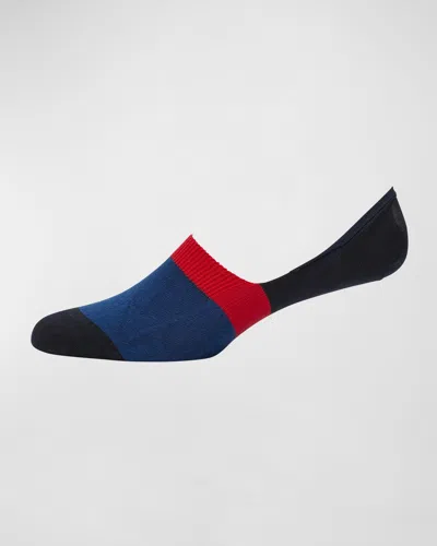 Pantherella Men's Invisible Cushion Sole No-show Socks In Navy
