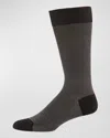 Pantherella Men's Tewkesbury Birdseye Socks In Black