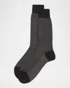 Pantherella Men's Tewkesbury Fil D'ecosse 3-pack Crew Socks In Black