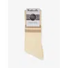 Pantherella Mens Cream Spirit Socks Sports-lux Cotton-blend Crew Socks In White