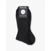 Pantherella Mens Charcoal Laburnum Branded Wool-blend Socks In Charcoal