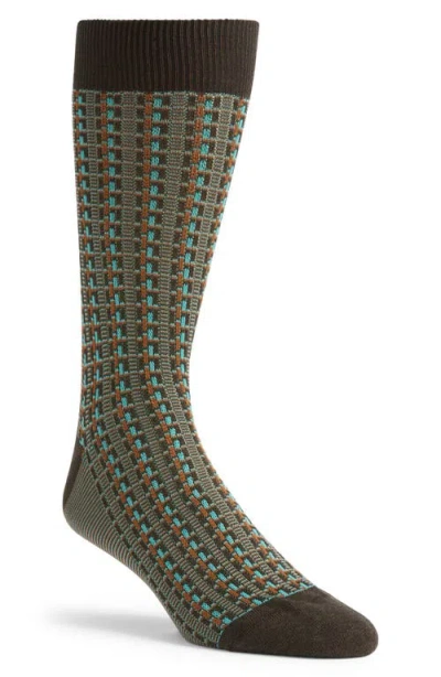 Pantherella Randolph Cotton Blend Dress Socks In Multi