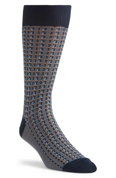 Pantherella Randolph Cotton Blend Dress Socks In Multi