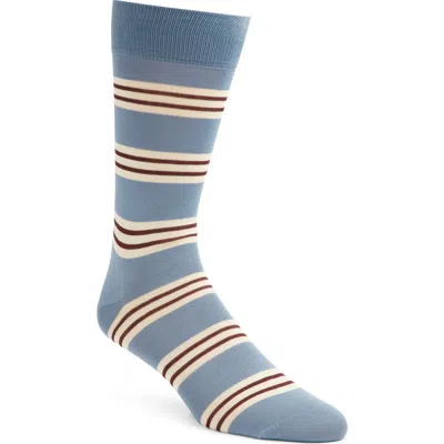 Pantherella Simpson Cotton Blend Dress Socks In Blue