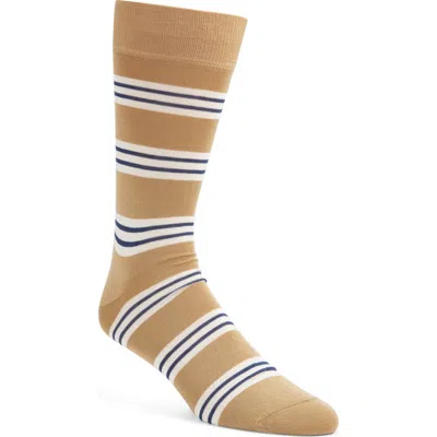 Pantherella Simpson Cotton Blend Dress Socks In Brown