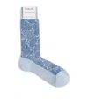Pantherella X Sanderson Cotton-blend Cantaloupe Socks