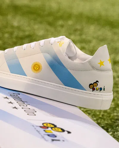 Pantofola D'oro Artisanal Football-inspired Sneakers In Neutral