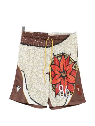 Pantofola D'oro Graphic-print Shorts In Multi