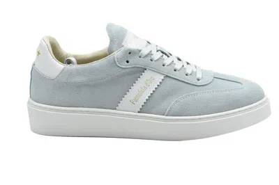 Pantofola D'oro Gray And White Laced  Shoes In Blue