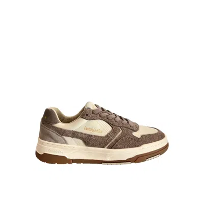 Pantofola D'oro Grey Leather Men Men's Sneaker In Multi