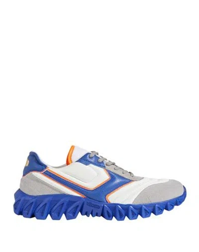 Pantofola D'oro Man Sneakers Blue Size 13 Leather, Textile Fibers