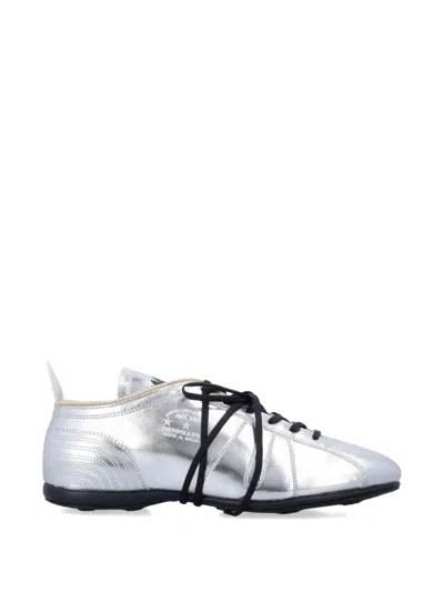 Pantofola D'oro Metallic-effect Vibram-sole Sneakers In Silver