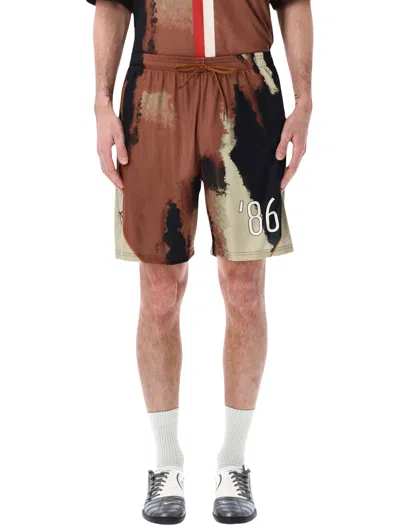 Pantofola D'oro Pantofola D Oro Soccer Shorts Thebe Magugu X Pdo In Brown