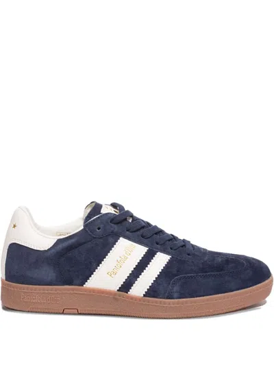 PANTOFOLA D'ORO SUEDE STRIPE-DETAIL SNEAKERS