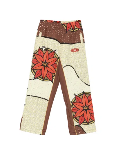 Pantofola D'oro X Thebe Magugy Graphic-print Trousers In Neutral