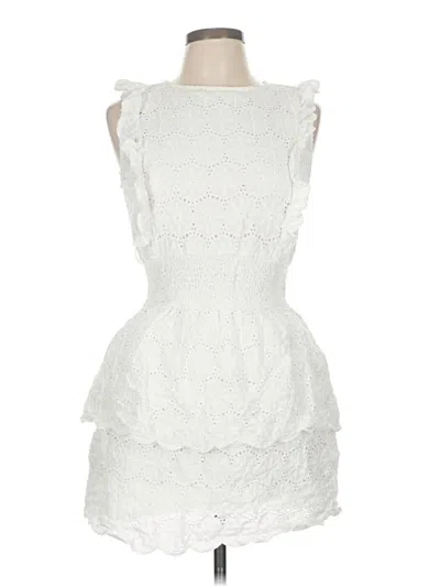 Pre-owned Pants Store Cocktail Dress In White