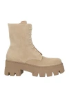 Pao Piano Zero Woman Ankle Boots Beige Size 7 Leather