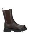 Pao Piano Zero Woman Ankle Boots Chocolate Brown Size 8 Calfskin