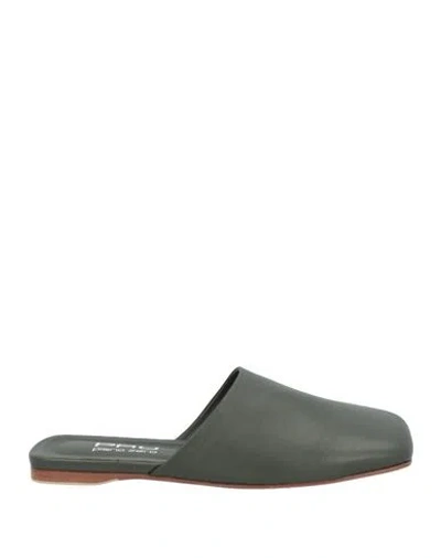 Pao Piano Zero Woman Mules & Clogs Lead Size 6 Leather In Grey