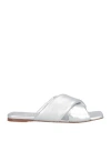 Pao Piano Zero Woman Sandals Silver Size 8 Leather In Silver
