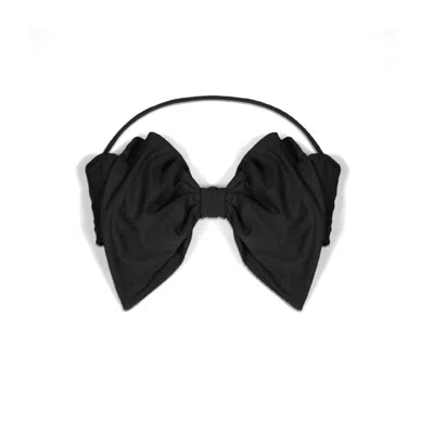 Paola Amador Women's Black Bikini Top Bow