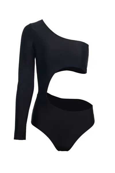 Paola Amador Women's Black One Piece Side