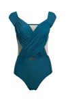 Paola Amador Women's Blue Revolve Swimsuit In Blue
