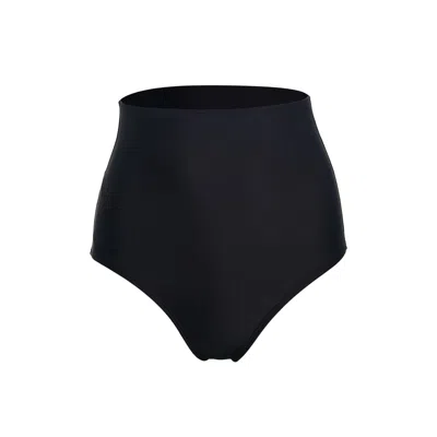Paola Amador Women's High Waist Black Bikini Bottom