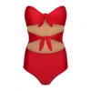 Paola Amador Women's Nudos Red One Piece Swimwear