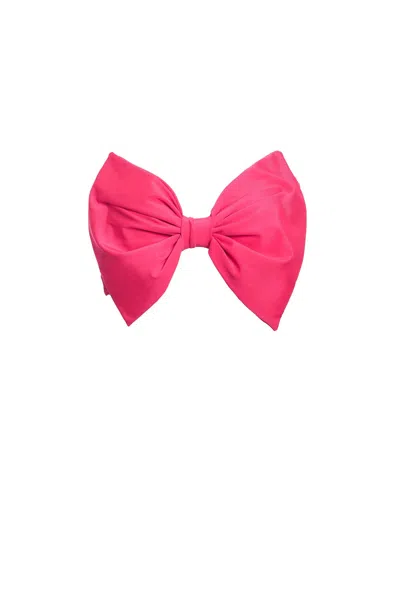 Paola Amador Women's Pink / Purple Pink Bow Bikini Top In Pink/purple