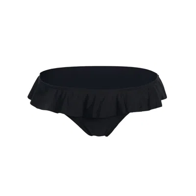 Paola Amador Women's Ruffles Black Bikini Bottom