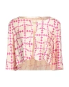 Paola Bellandi Woman Jacket Ivory Size 2 Silk, Elastane In White