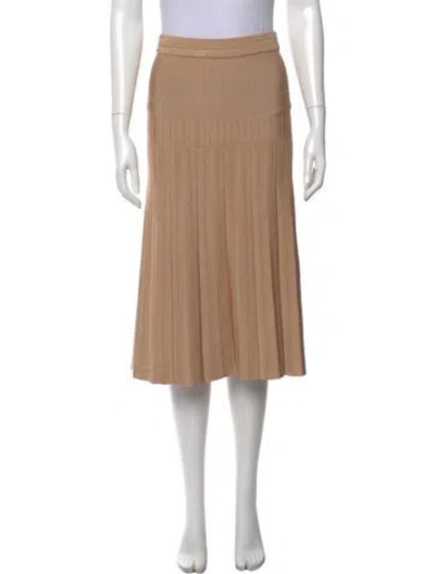 Pre-owned Paola Bernardi Midi Length Skirt In Neutral