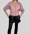 Paola Bernardi Sophia Cardigan In Rose In Multi