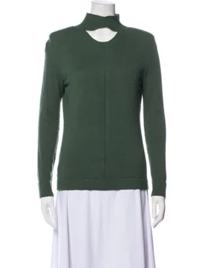 Pre-owned Paola Bernardi Turtleneck Sweater In Green