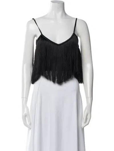 Pre-owned Paola Bernardi V-neck Sleeveless Top In White