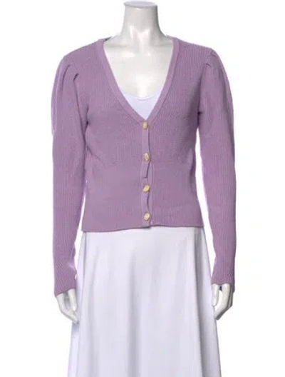 Pre-owned Paola Bernardi V-neck Sweater In Purple