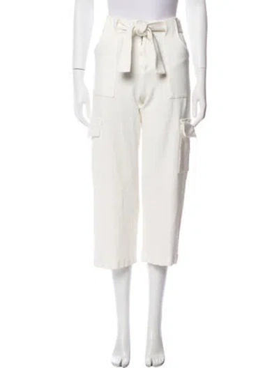 Pre-owned Paola Bernardi Wide Leg Pants In White