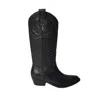 Paola D'arcano Leather Embroidered Boots