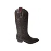 Paola D'arcano Dark Brown Leather Ohio Cowboy Boots