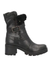 Paola Ferri Woman Ankle Boots Black Size 11 Soft Leather