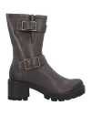 Paola Ferri Woman Ankle Boots Steel Grey Size 11 Soft Leather