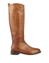 Paola Ferri Woman Boot Camel Size 8 Soft Leather In Beige