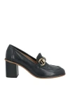 Paola Ferri Woman Loafers Black Size 8 Leather