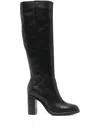 Paola Parisi 95mm Block-heel Boots In Black