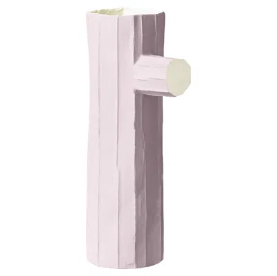 Pre-owned Paola Paronetto Contemporary Pale Pink Paper Clay Sculpture Pino Mono