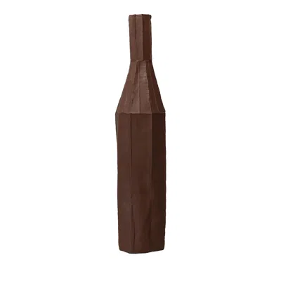 Pre-owned Paola Paronetto Corteccia C15/cacao Decorative Bottle In Black