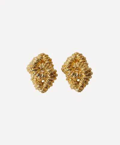 Paola Sighinolfi 14ct Gold-plated Loto Earrings