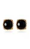 Paola Sighinolfi Exclusive Freda 18k Gold-plated Earrings In Black